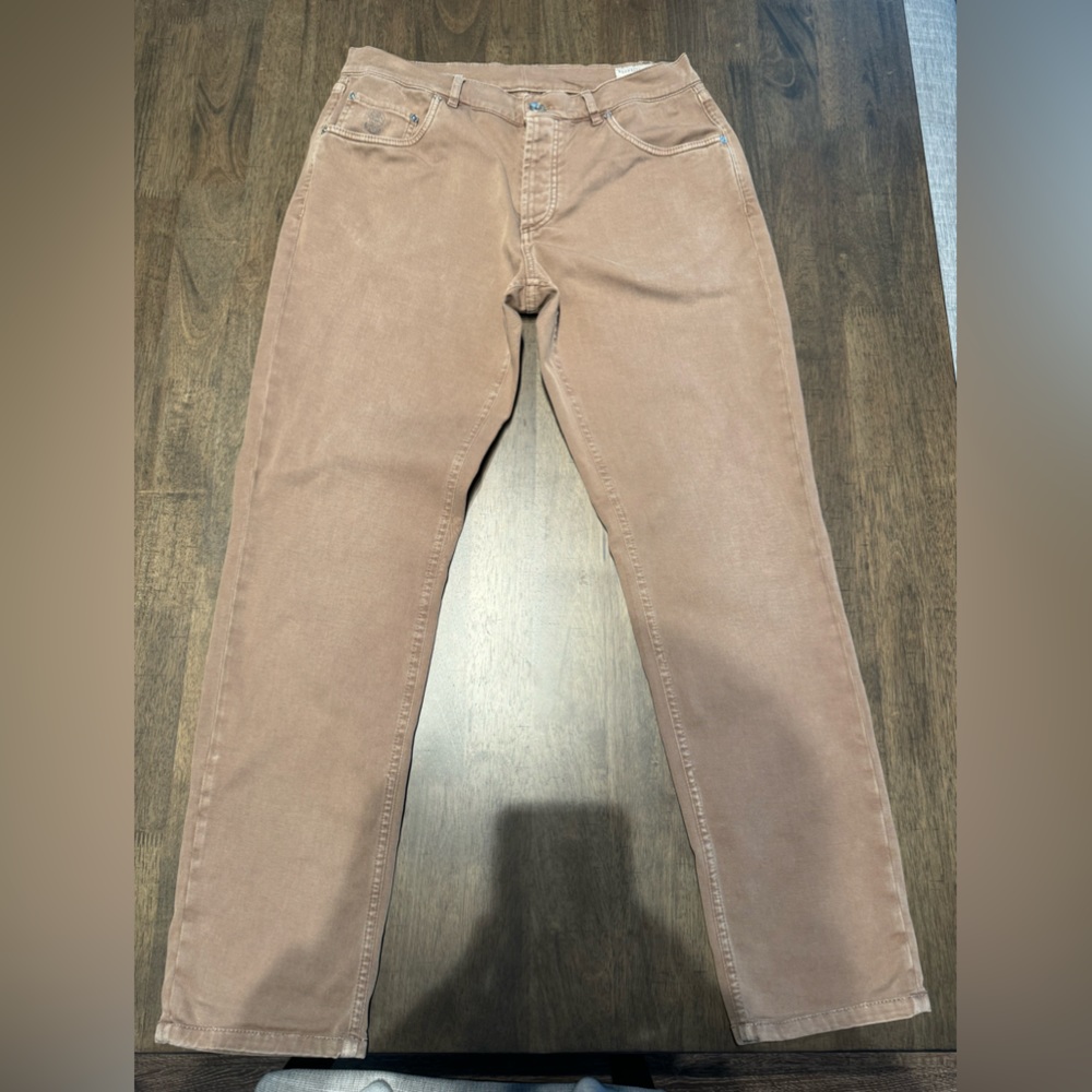 EUC Brunello Cucinelli Brown/Tan Jeans Size 34
